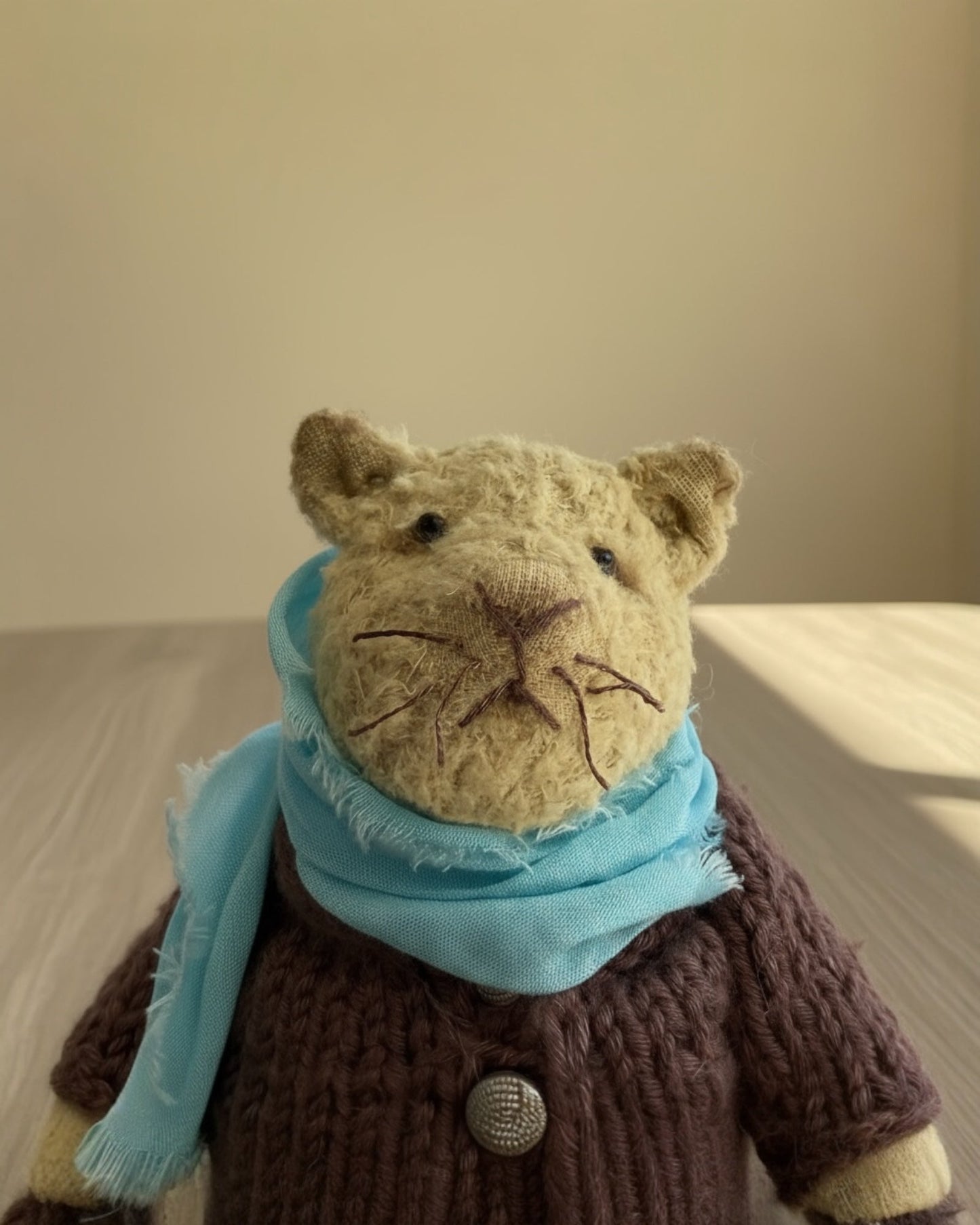 Theo: The Quiet Bear With a Blue Scarf and the Softest Heart
